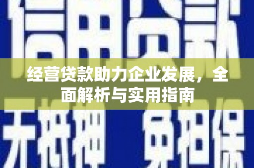 平度经营贷款助力企业发展，全面解析与实用指南