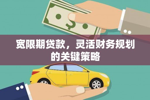 平度宽限期贷款，灵活财务规划的关键策略