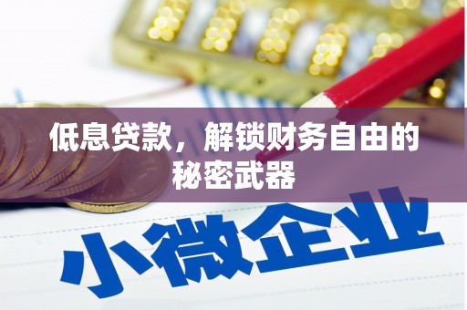平度低息贷款，解锁财务自由的秘密武器