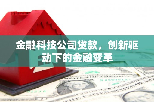 平度金融科技公司贷款，创新驱动下的金融变革
