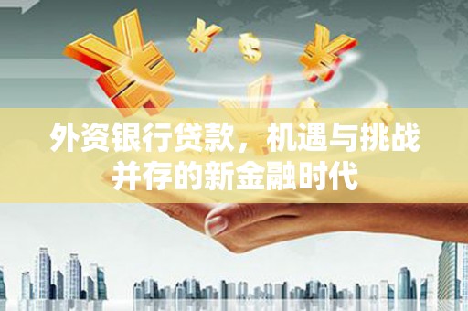 平度外资银行贷款，机遇与挑战并存的新金融时代