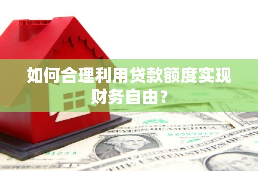 平度如何合理利用贷款额度实现财务自由？