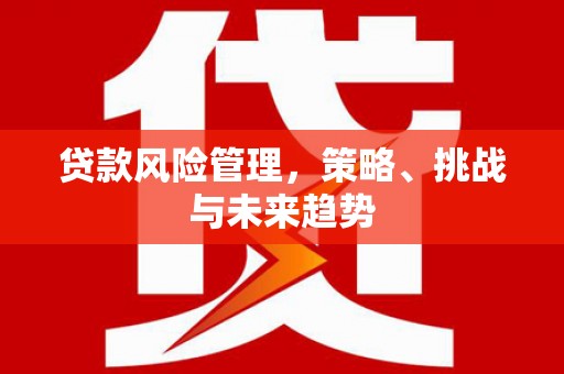平度贷款风险管理，策略、挑战与未来趋势