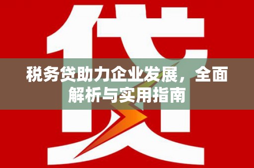平度税务贷助力企业发展，全面解析与实用指南