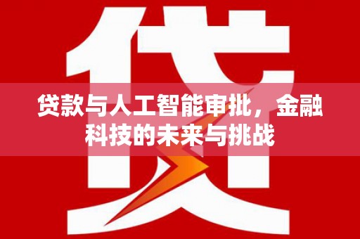 平度贷款与人工智能审批，金融科技的未来与挑战