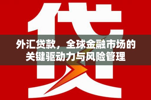 平度外汇贷款，全球金融市场的关键驱动力与风险管理