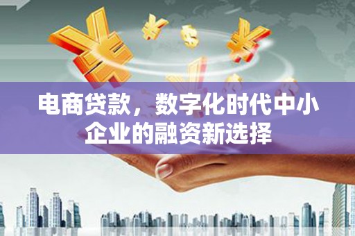 平度电商贷款，数字化时代中小企业的融资新选择