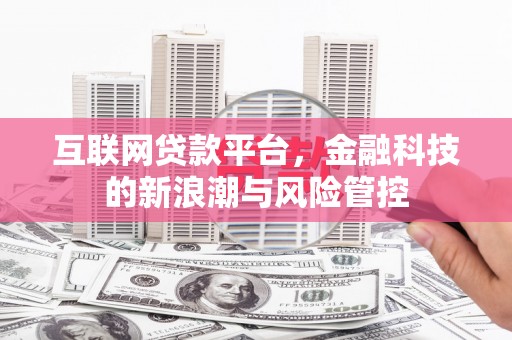 平度互联网贷款平台，金融科技的新浪潮与风险管控