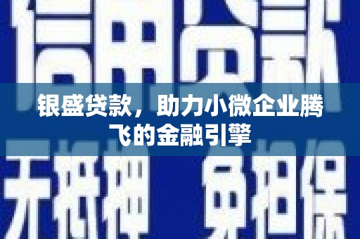 平度银盛贷款，助力小微企业腾飞的金融引擎