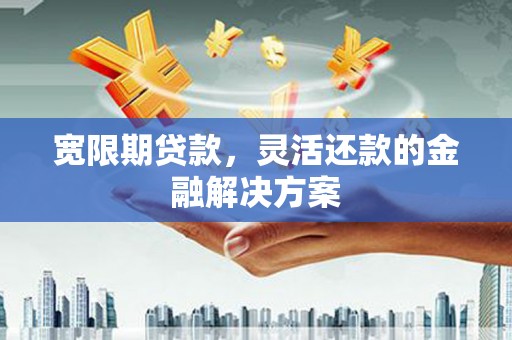 平度宽限期贷款，灵活还款的金融解决方案