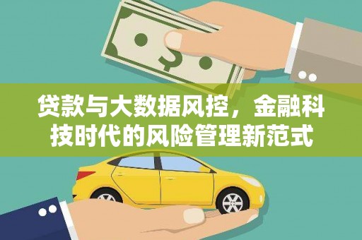 平度贷款与大数据风控，金融科技时代的风险管理新范式