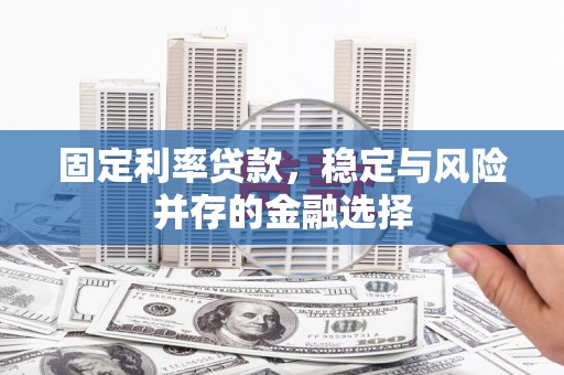 平度固定利率贷款，稳定与风险并存的金融选择