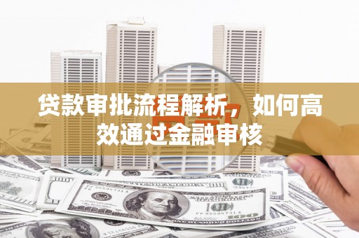 平度贷款审批流程解析，如何高效通过金融审核