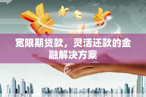 平度宽限期贷款，灵活还款的金融解决方案