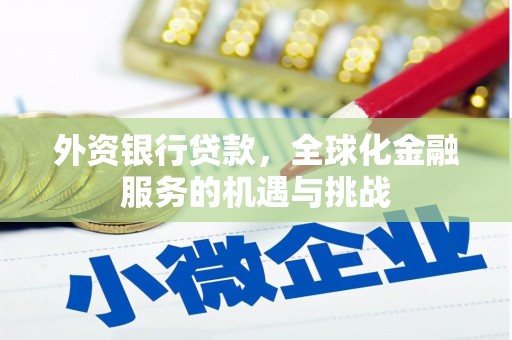 平度外资银行贷款，全球化金融服务的机遇与挑战