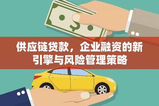 平度供应链贷款，企业融资的新引擎与风险管理策略