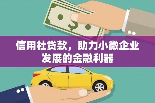 平度信用社贷款，助力小微企业发展的金融利器