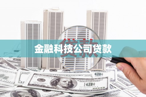 平度金融科技公司贷款