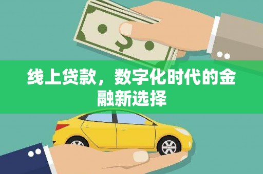 平度线上贷款，数字化时代的金融新选择